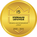 logotipas gold.